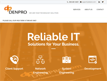 Tablet Screenshot of denpro.com